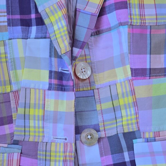 NWT Brooks Brothers Cotton Madras Jacket Blazer Pastel - Picture 6 of 12